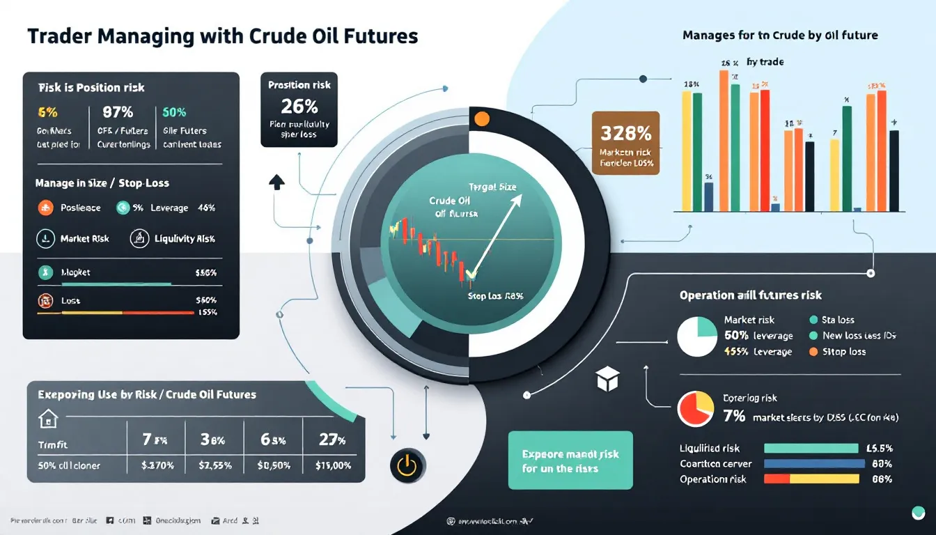 A trader managing risk with crude oil futures, a key strategy in the futures market.
