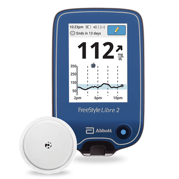The Freestyle Libre 2 is a continuous glucose monitoring system that provides sensor glucose readings.