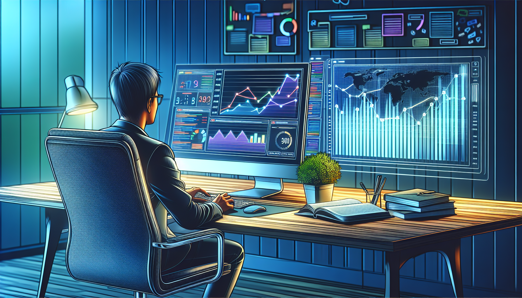 Illustration of monitoring SEO performance.