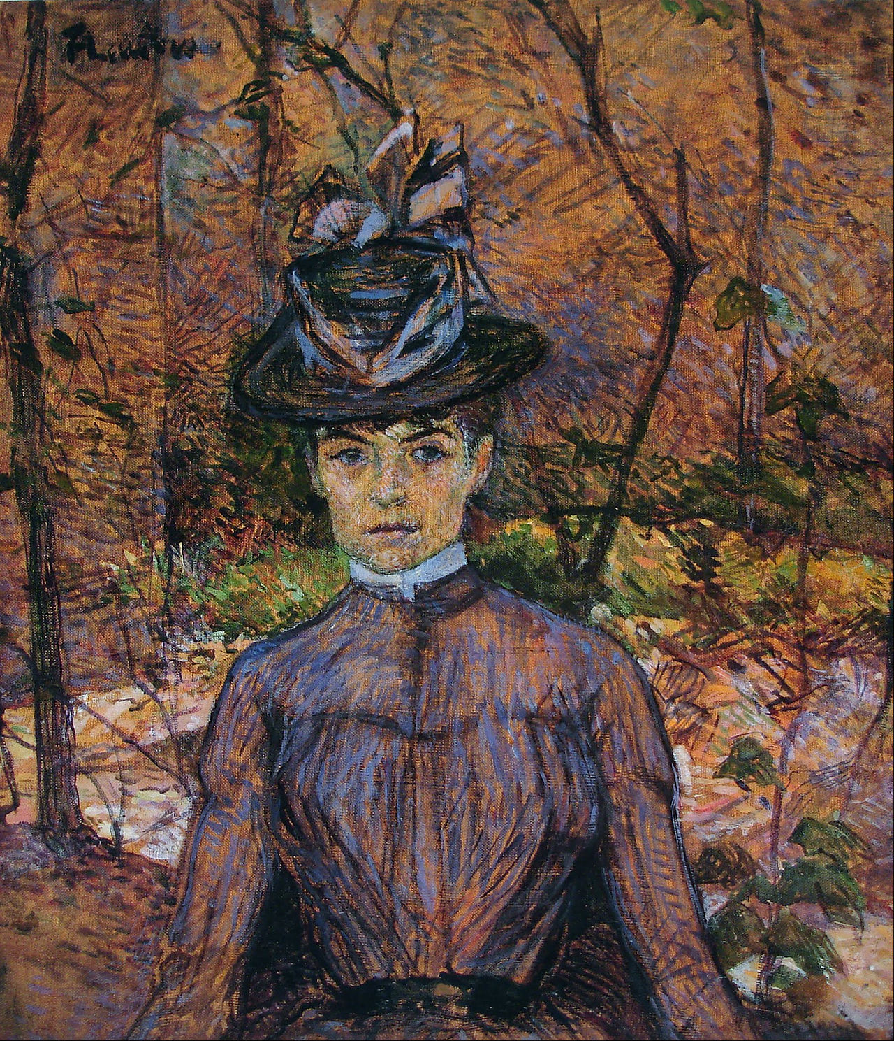 A portrait of Valadon by Toulouse-Lautrec, now in the National Museum