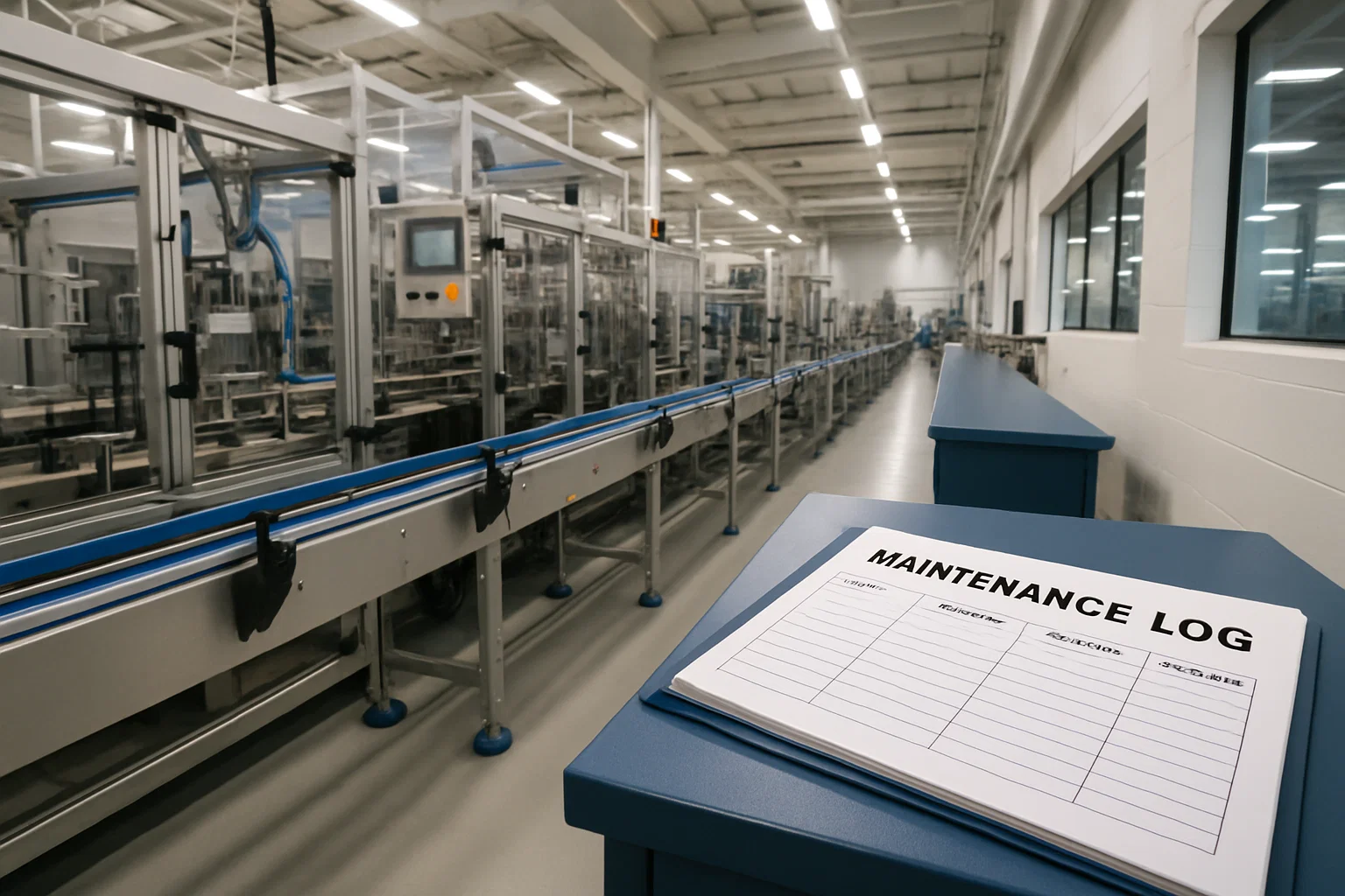 “Preventive maintenance supporting continuous operation of manufacturing process”