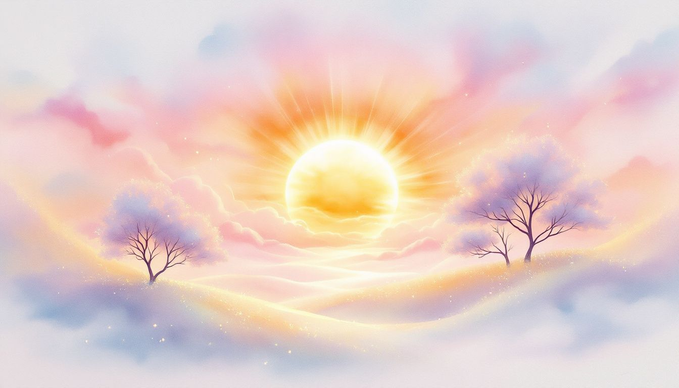 A visual representation of the rising sun, symbolizing the rising sign.