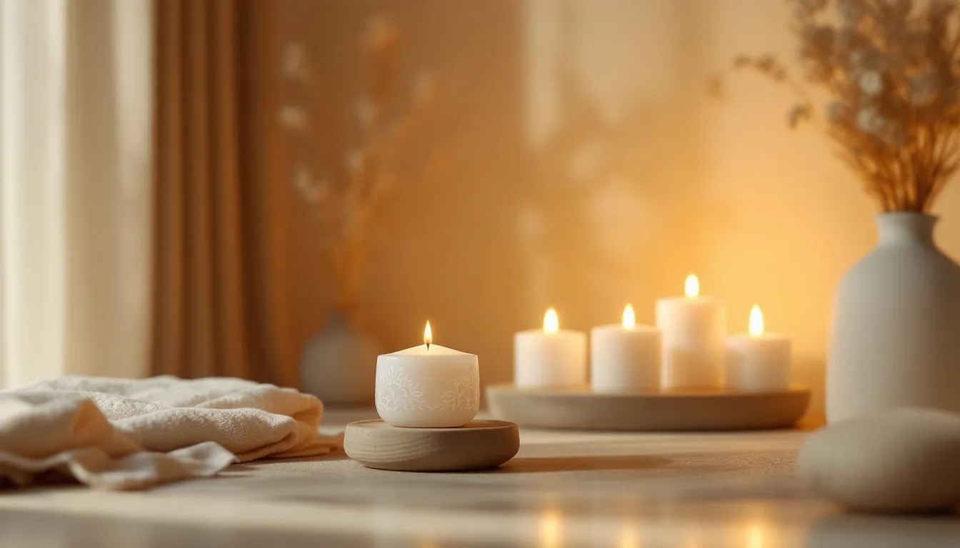 86cc9e41 5550 4463 bc6f aec157d59f35 A relaxing space enhanced by aromatherapy candles.
