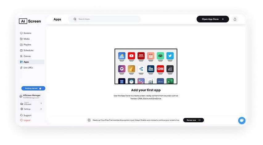 How to Share Project Management Dashboards to Digital Signage 7 aiscreen software app dashboard