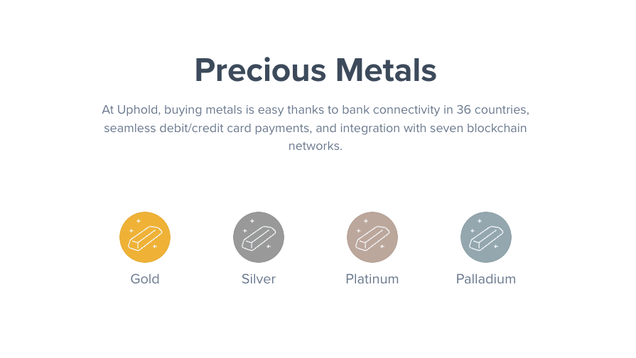 Trading between various assets, including precious metals. 