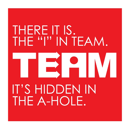 There is no I in team image