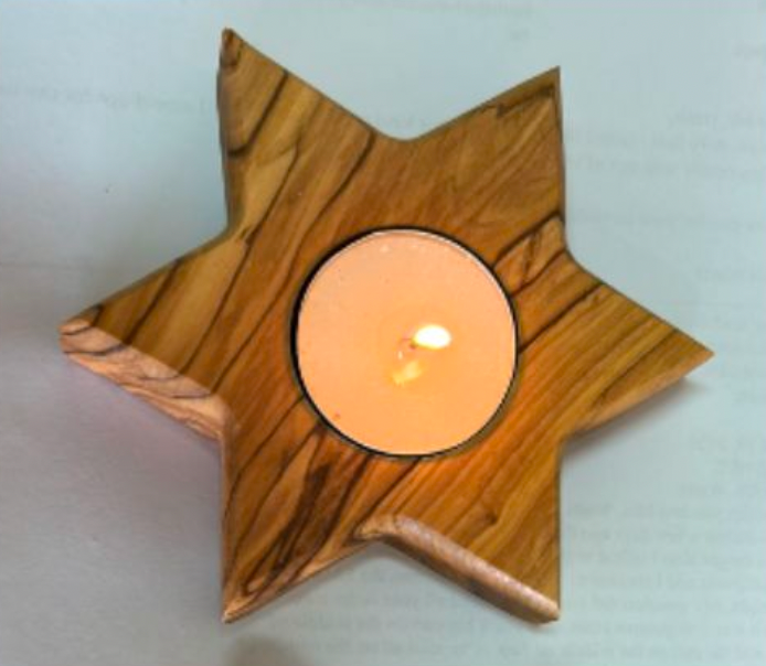 Star of David Candle