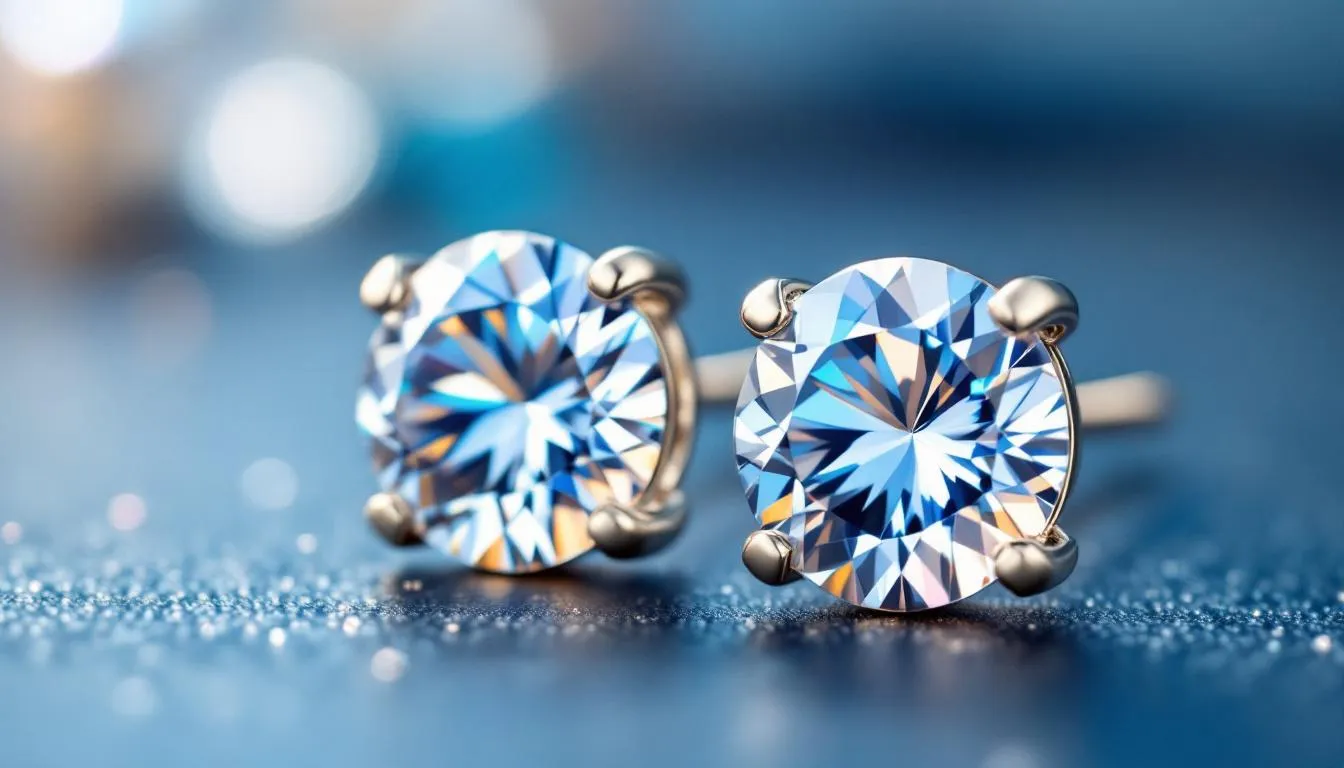 The image features a stunning pair of handmade rose quartz dangle earrings, accented with sparkling cubic zirconia, set in sterling silver. These unique earrings are a perfect gift for loved ones, showcasing a beautiful blend of colors and gemstones that enhance any occasion.