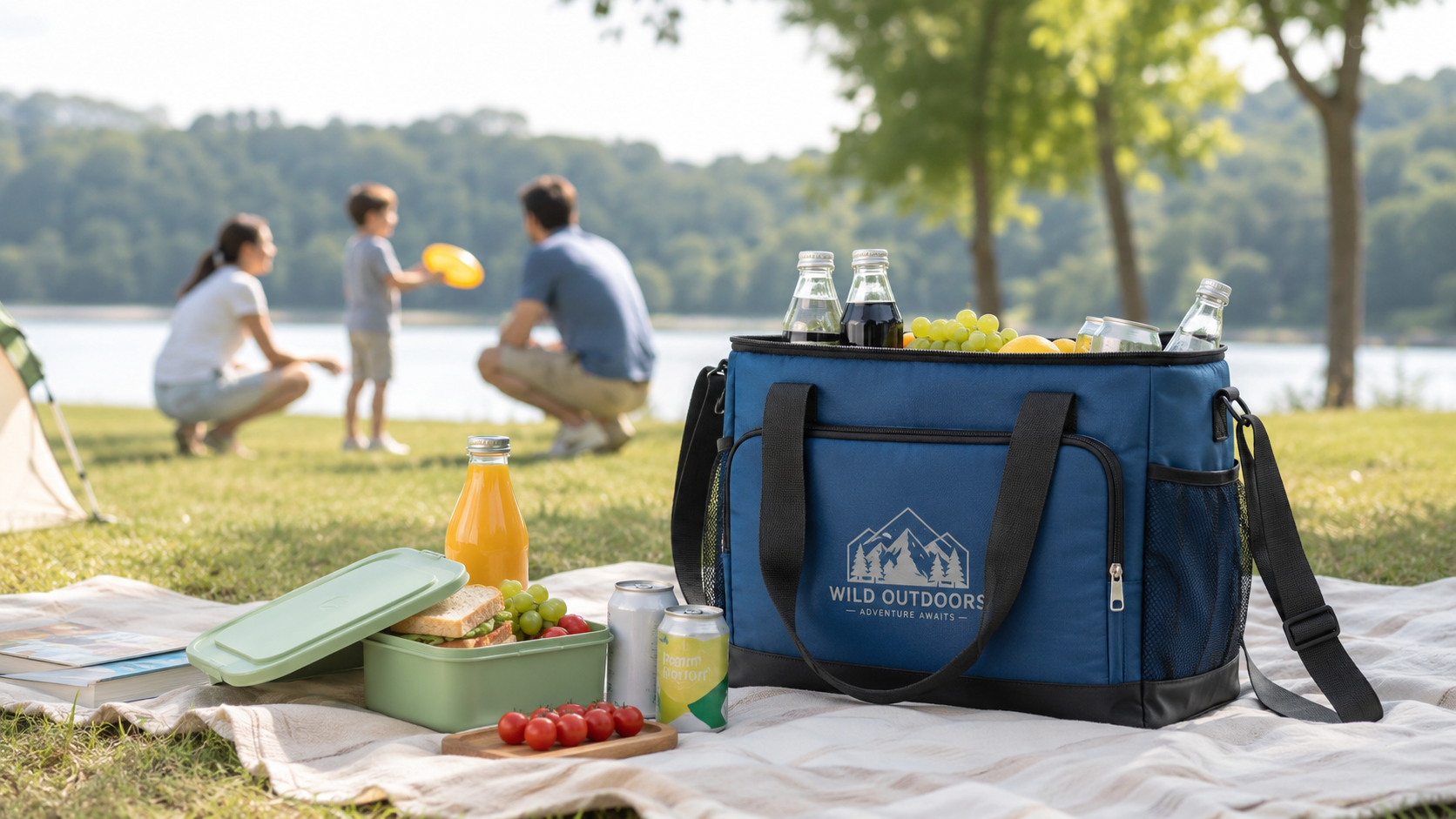 Custom cooler bag for outdoor events, picnic campaigns, family activities, and summer giveaways