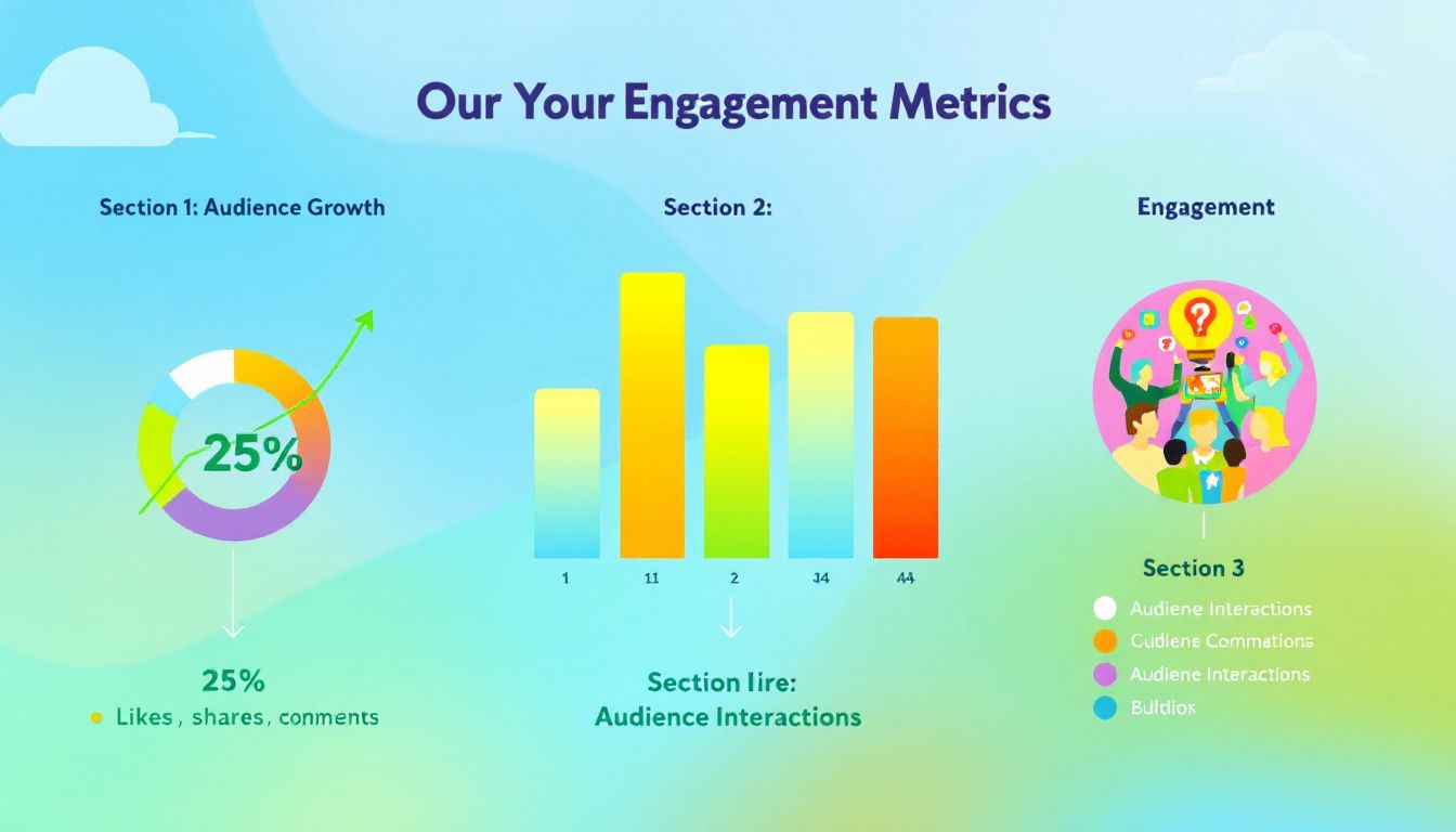 Engagement metrics showcasing audience interaction.