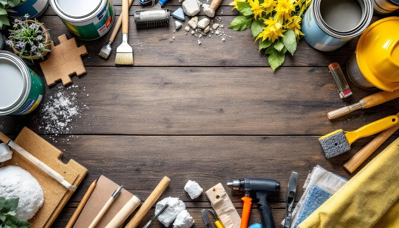 A close-up of renovation materials on sale during seasonal discounts, emphasizing cost savings for homeowners.