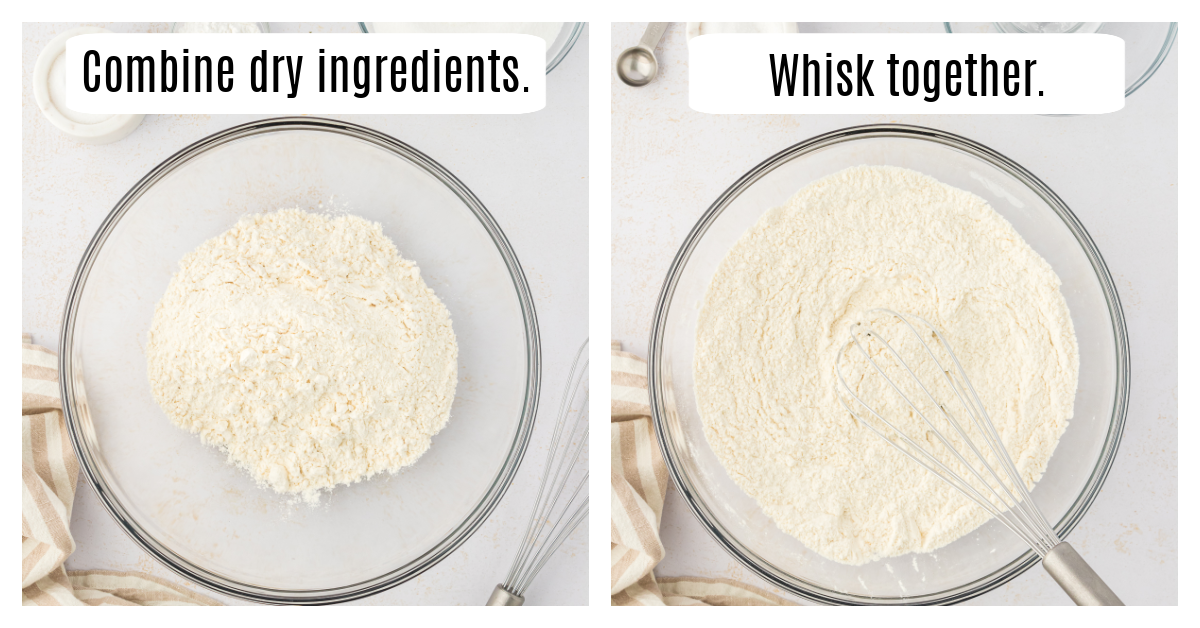 flour mixture whisked together in large bowl