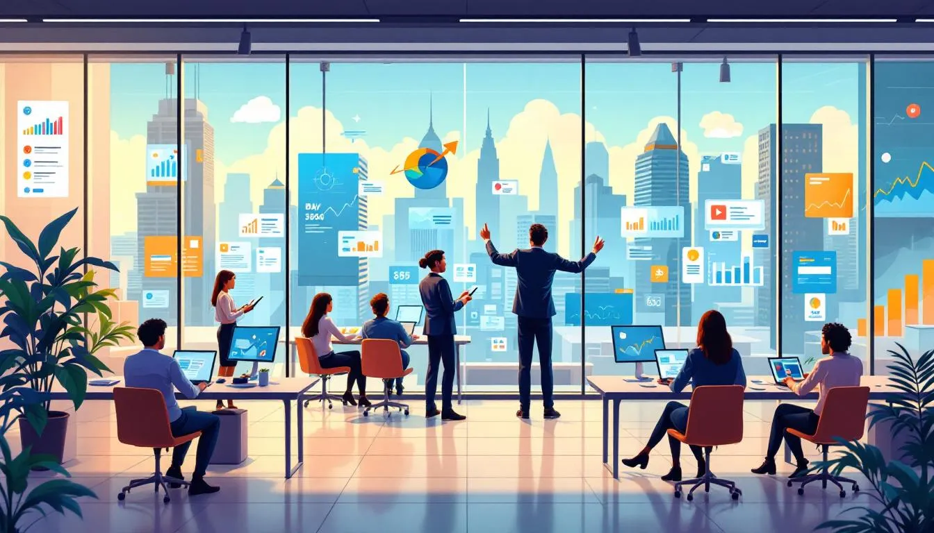 A full-service digital marketing agency at work.