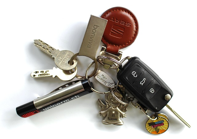 key, keychain, car key