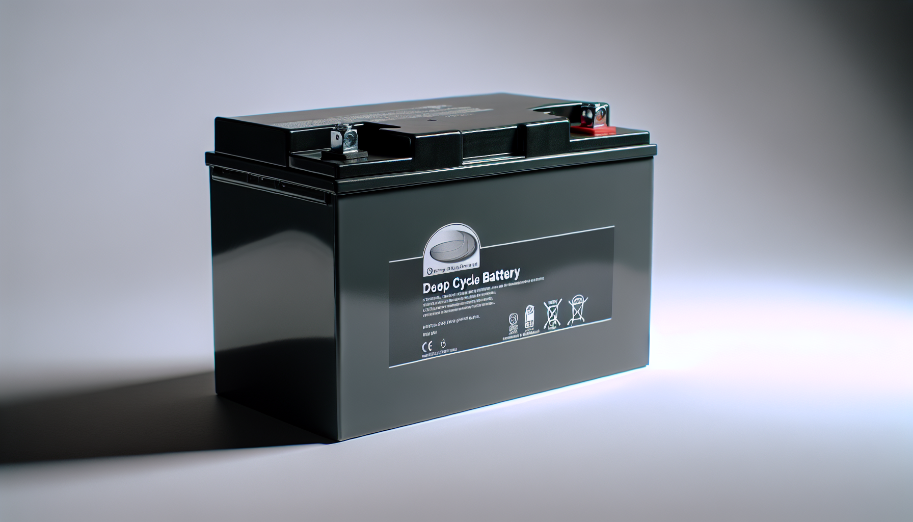 Photo of a deep cycle battery