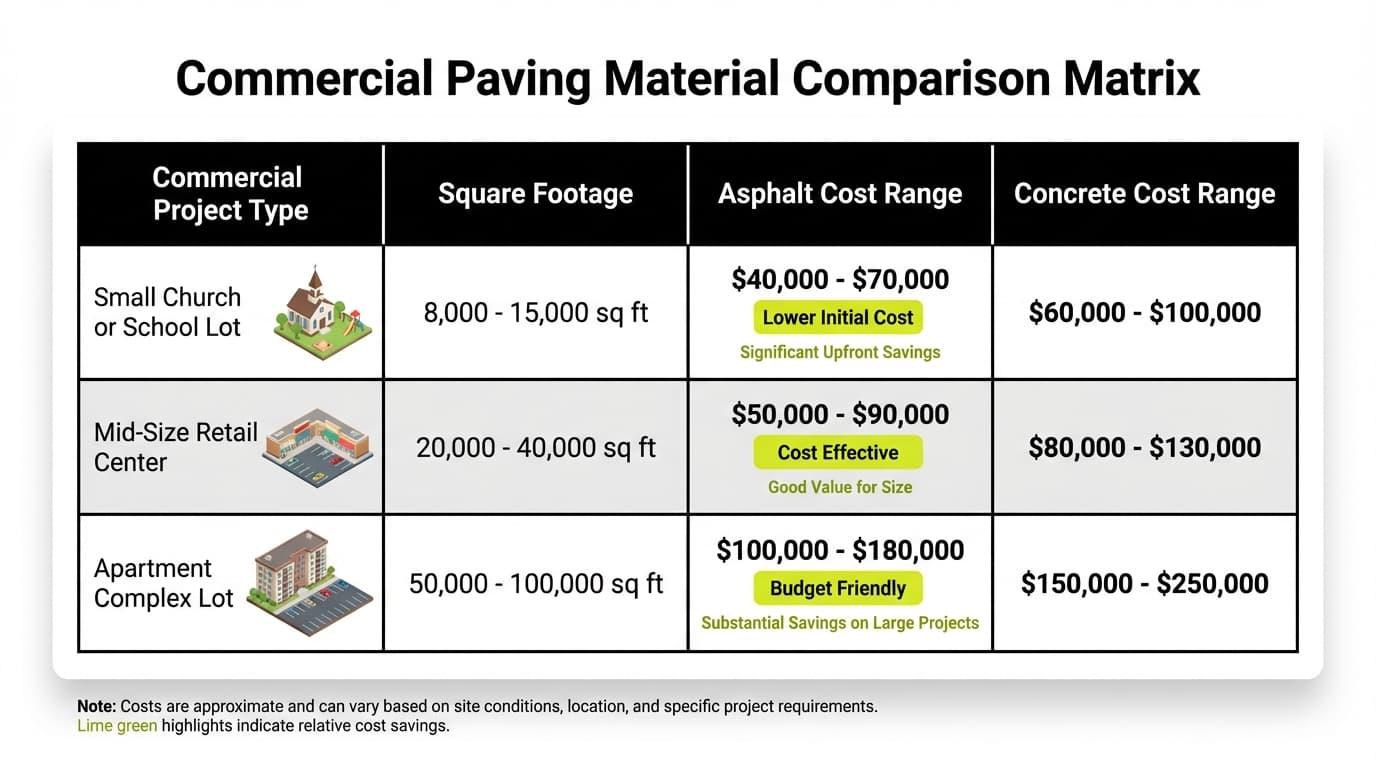 How Does Commercial Lot Size Impact Paving Installation Costs?