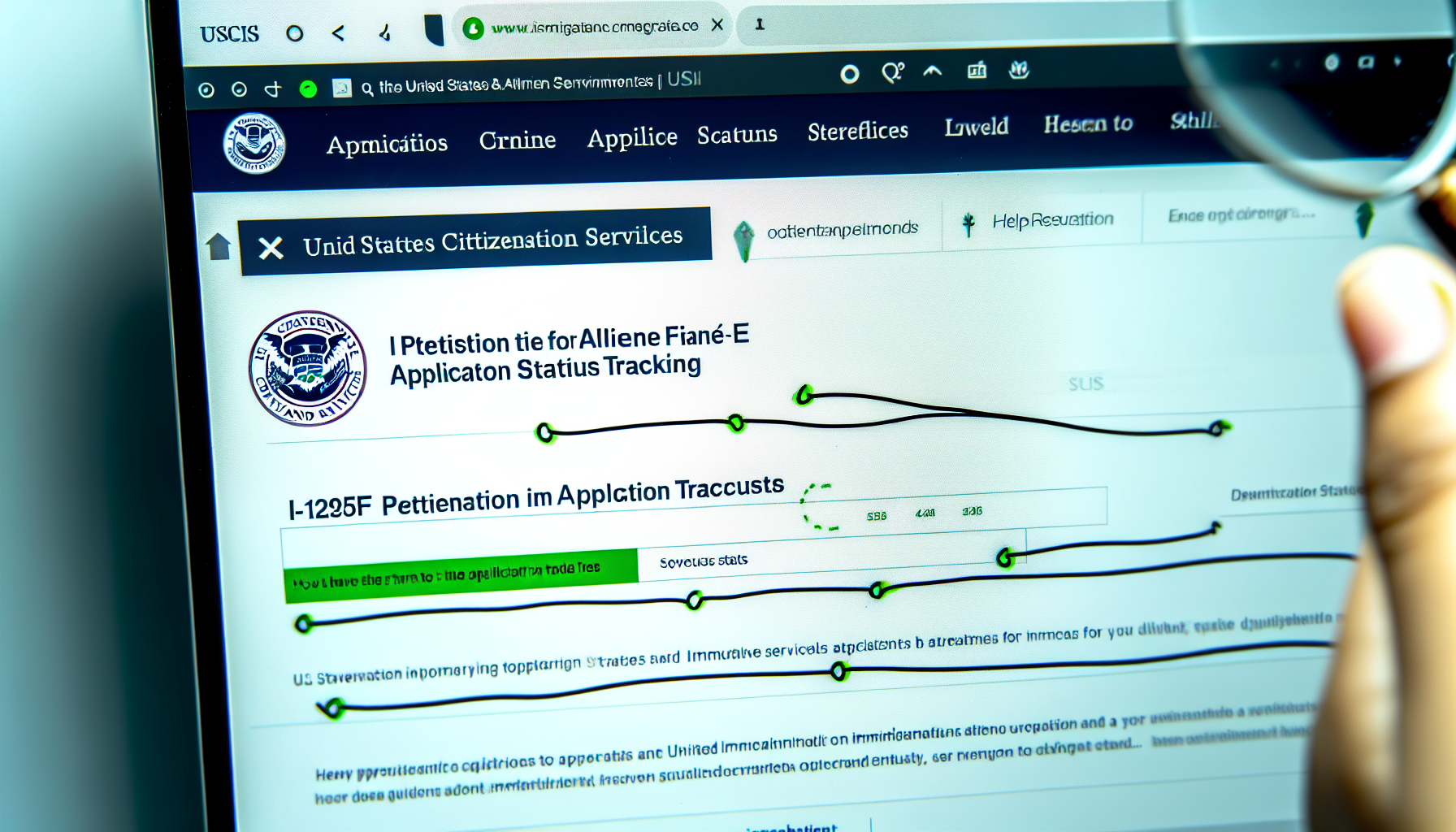 USCIS website screenshot