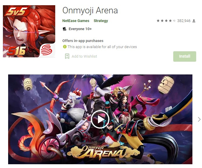 7.) Onmyoji Arena