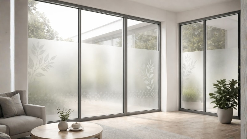 self adhesive privacy vinly on windows