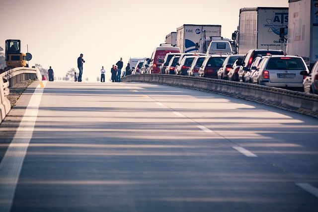 highway, traffic jam, traffic