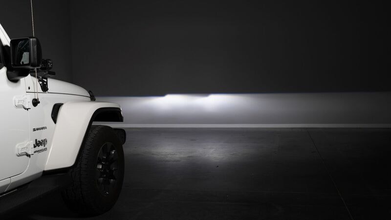 Final light test after replacing LED headlights