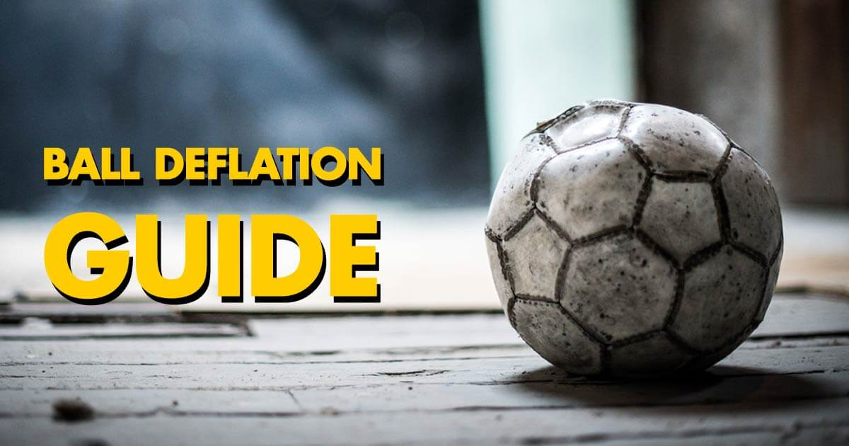 A Deflated Soccer Ball With Pump. 4 Ways To Deflate The Ball