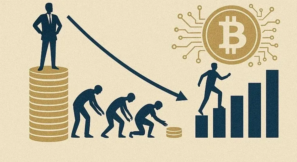 An illustration of HODLing for long-term wealth in cryptocurrency investments.