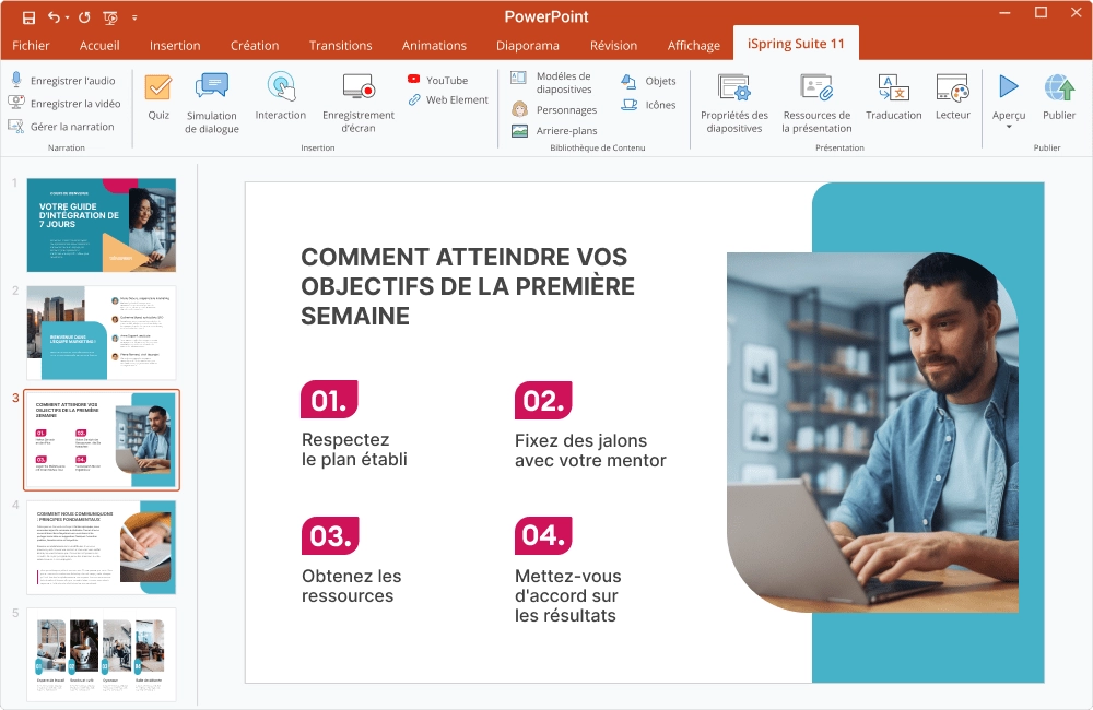 iSpring Suite Logiciel de création de quiz interactif sur PowerPoint
