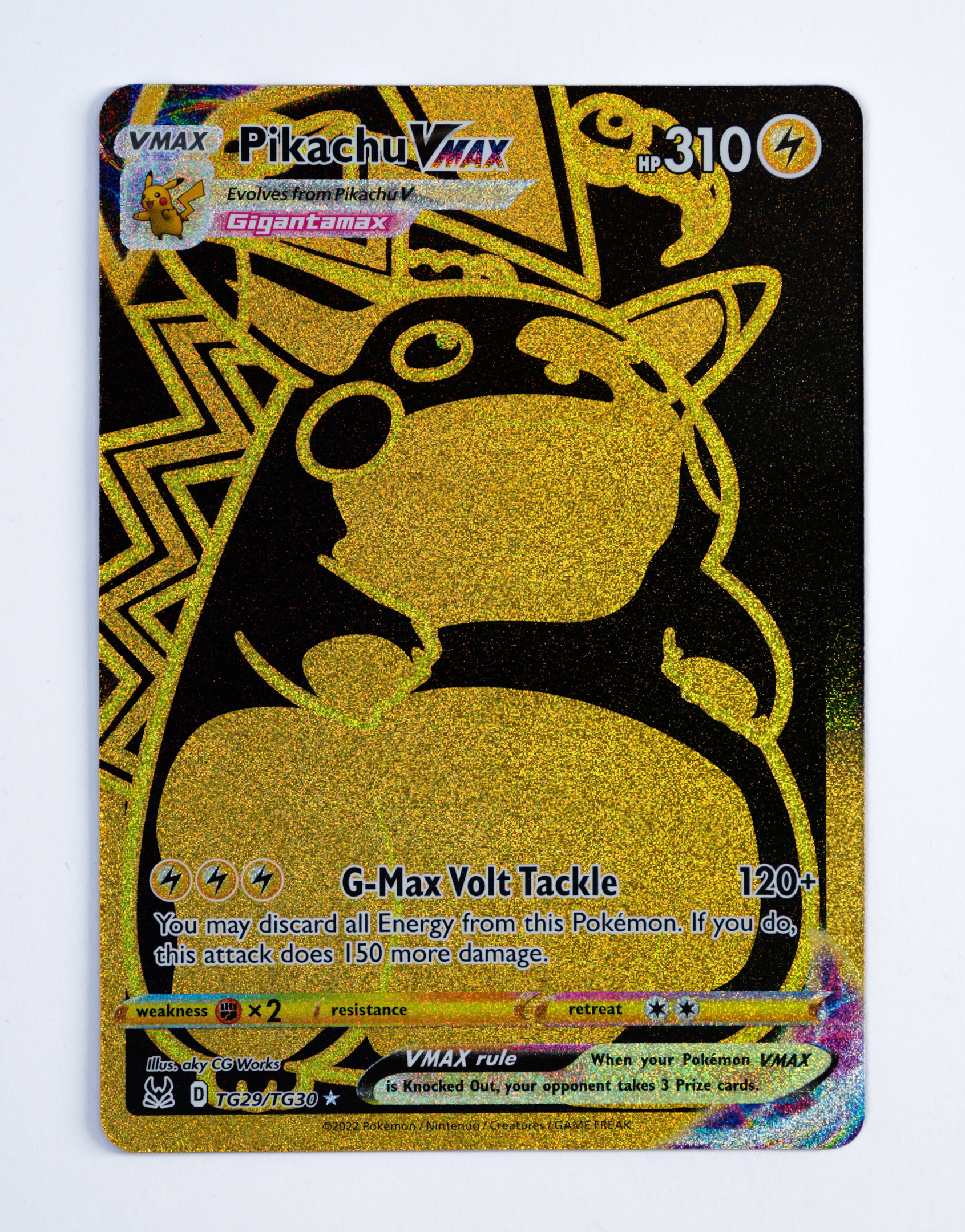 Pikachu VMax TG29 card