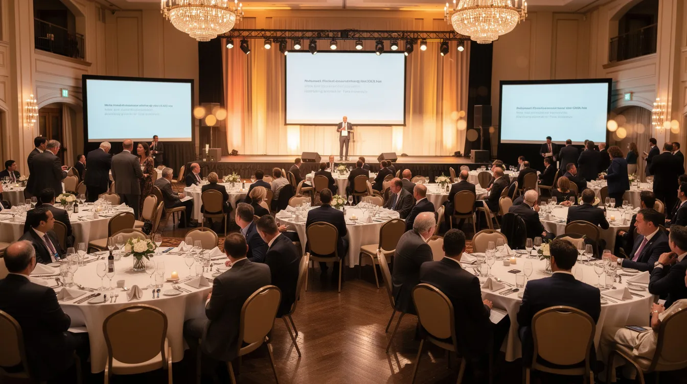 Company Appreciation Gala Dinner With Panel Speakers