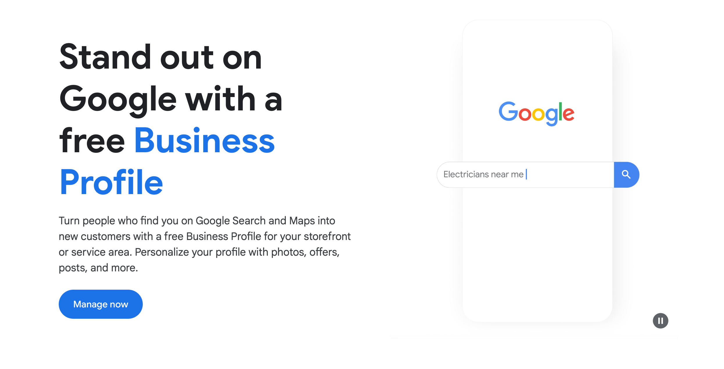 google my business listing 