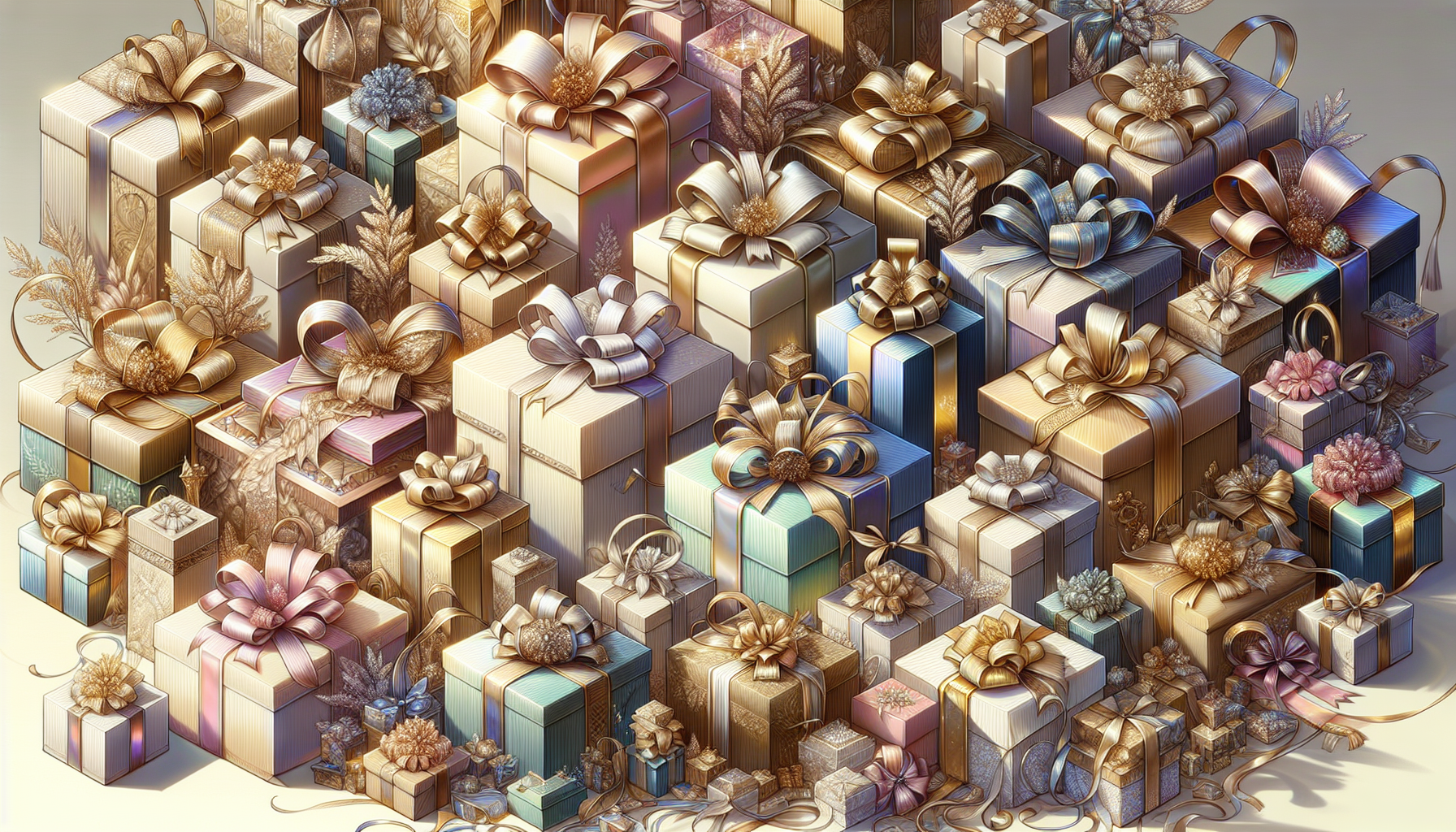 luxury Personal Shopping 5 Illustration of personalized gifting services with elegant packaging