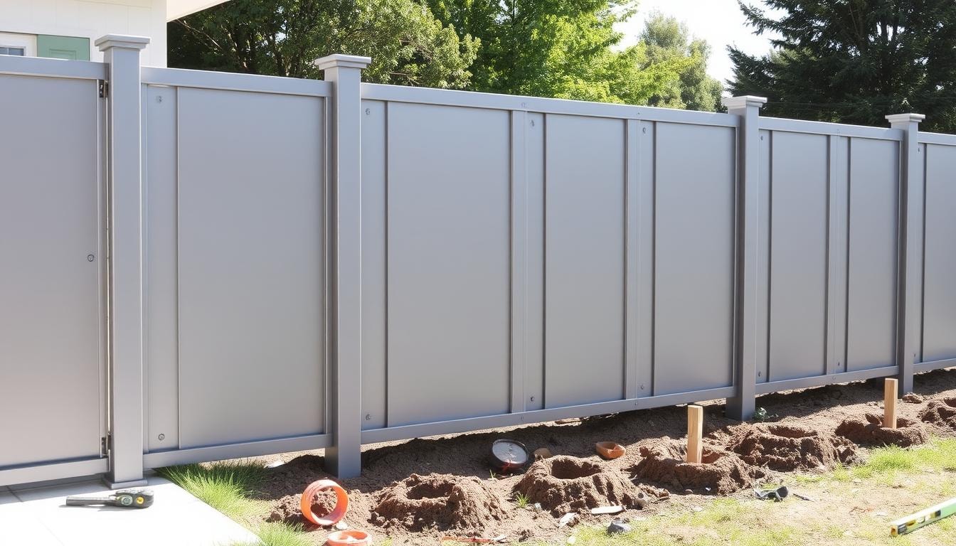 metal fence installation