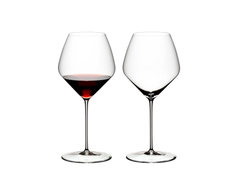 Two Pinot Noir wine glasses