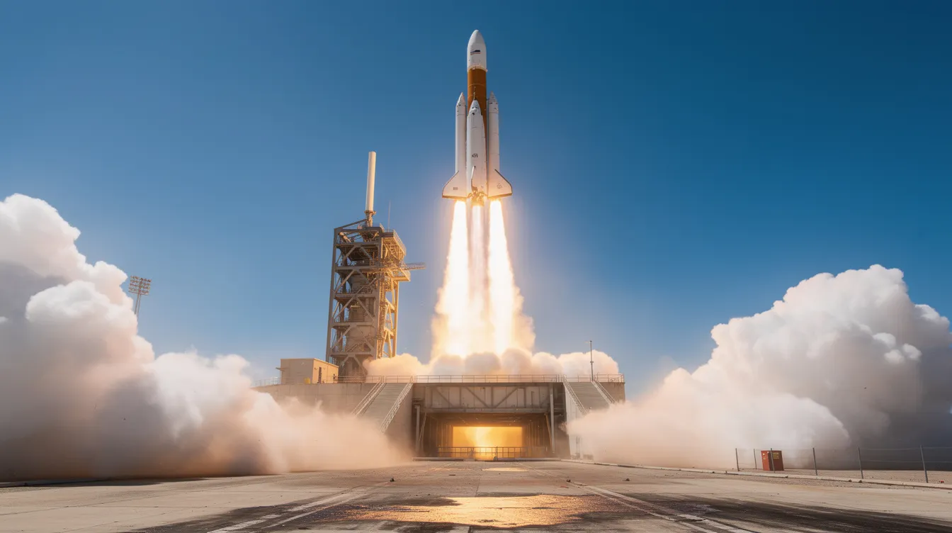 Rocket at launch