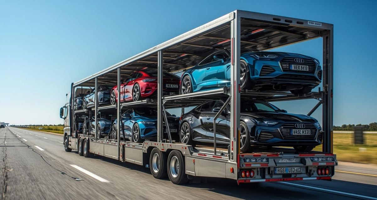 Open car transport for high-end vehicles
