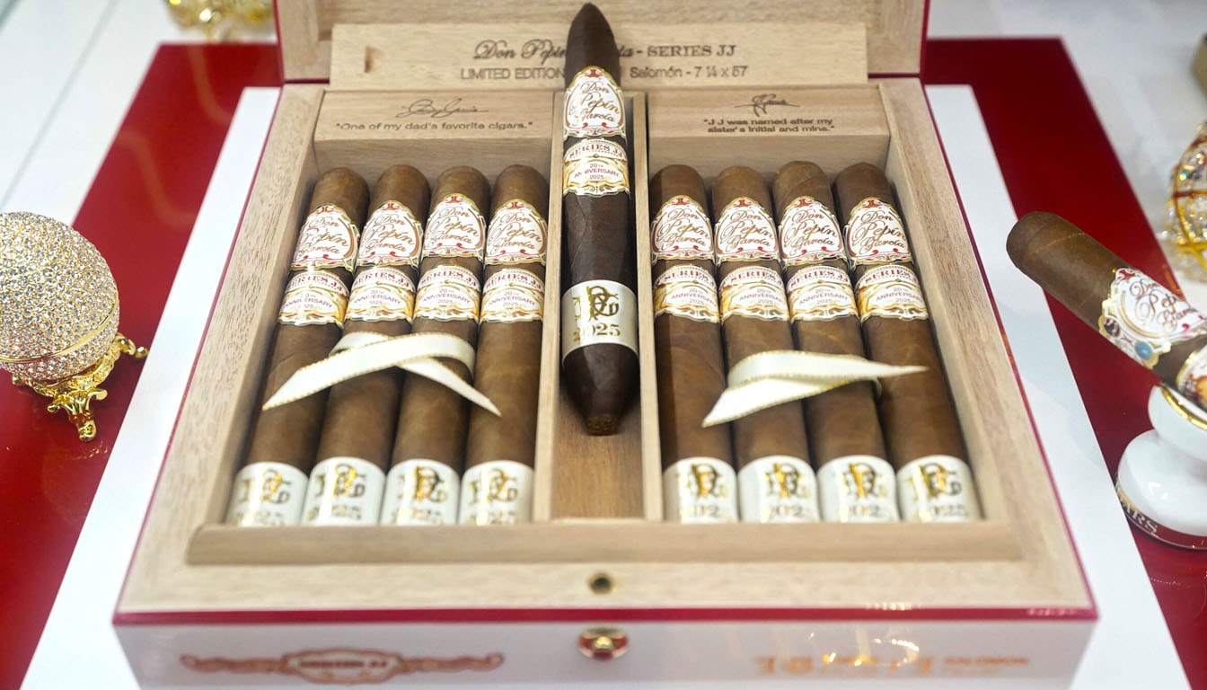 A selection of Don Pepin Garcia Series JJ 20th Anniversary Cigars.