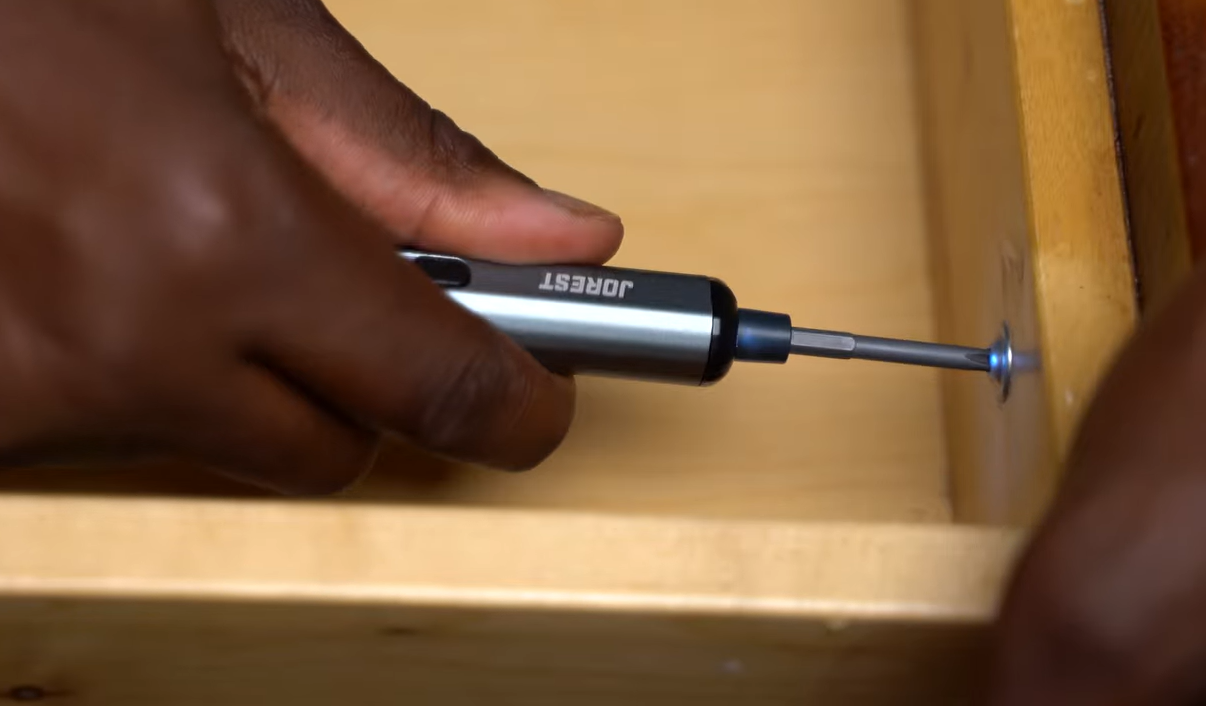 JOREST electric screwdriver on drawer