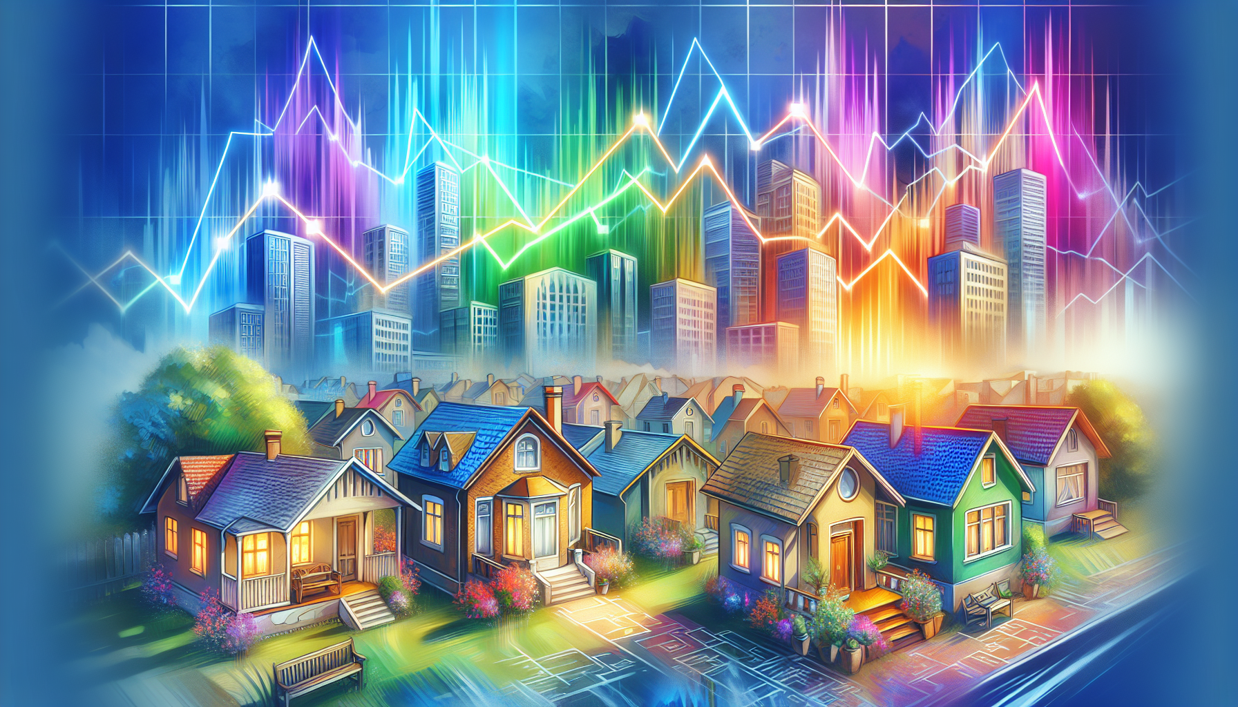 An illustration highlighting real estate opportunities during economic uncertainty.