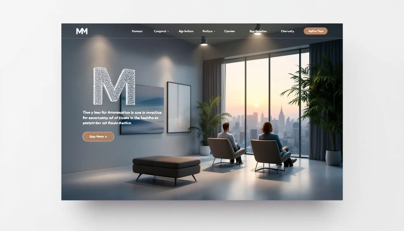 Eine moderne Arztpraxis-Website, die professionelles Webdesign zeigt, um neue Patienten anzuziehen.