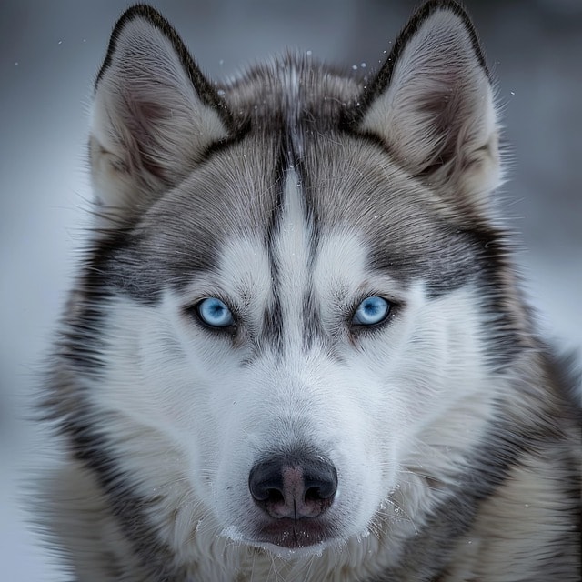 pet, nature, animal, siberian husky, husky, canine, portrait, ai generated