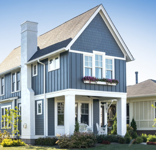 James Hardie siding on a house