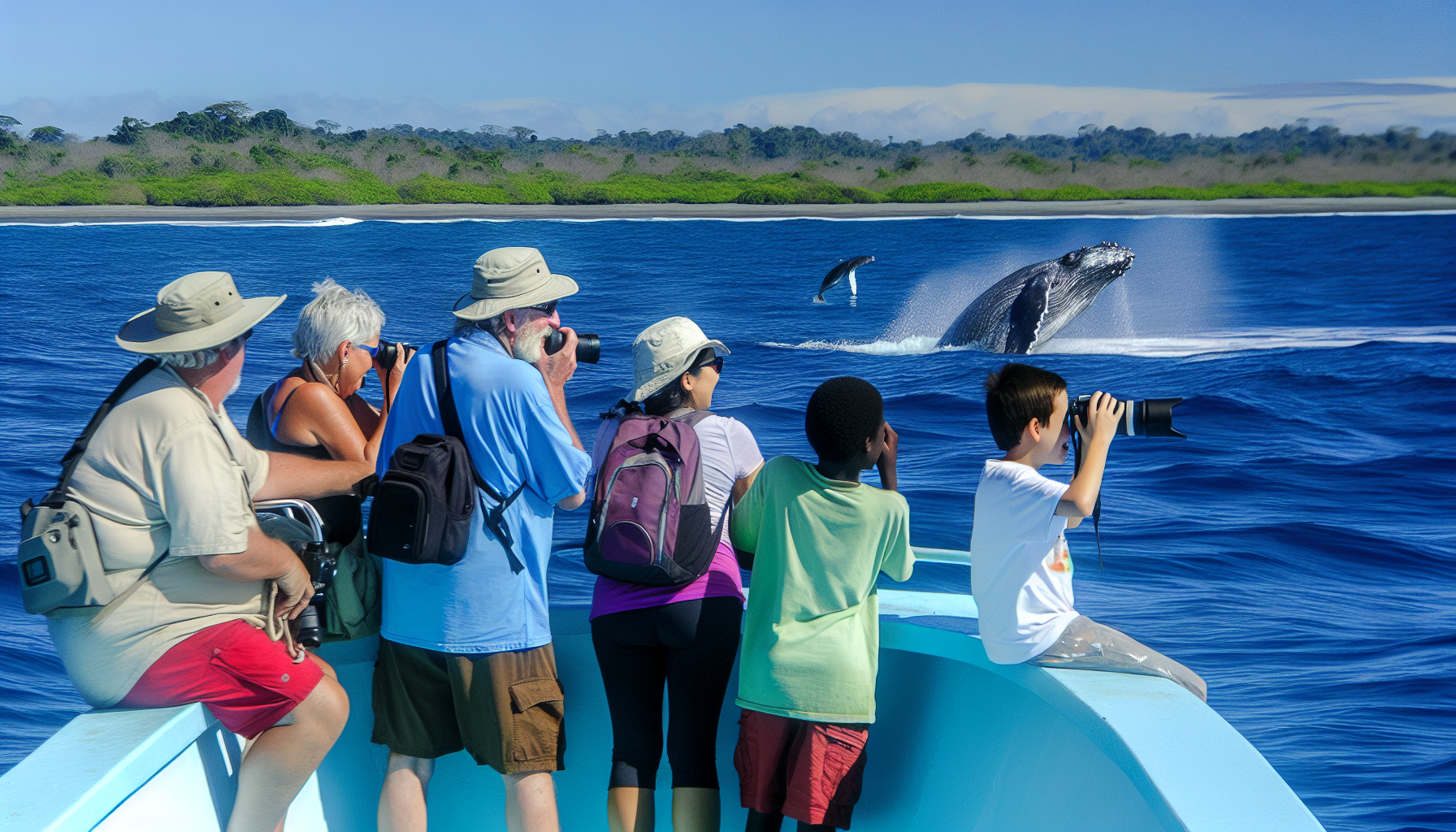Whale watching in the Osa Peninsula