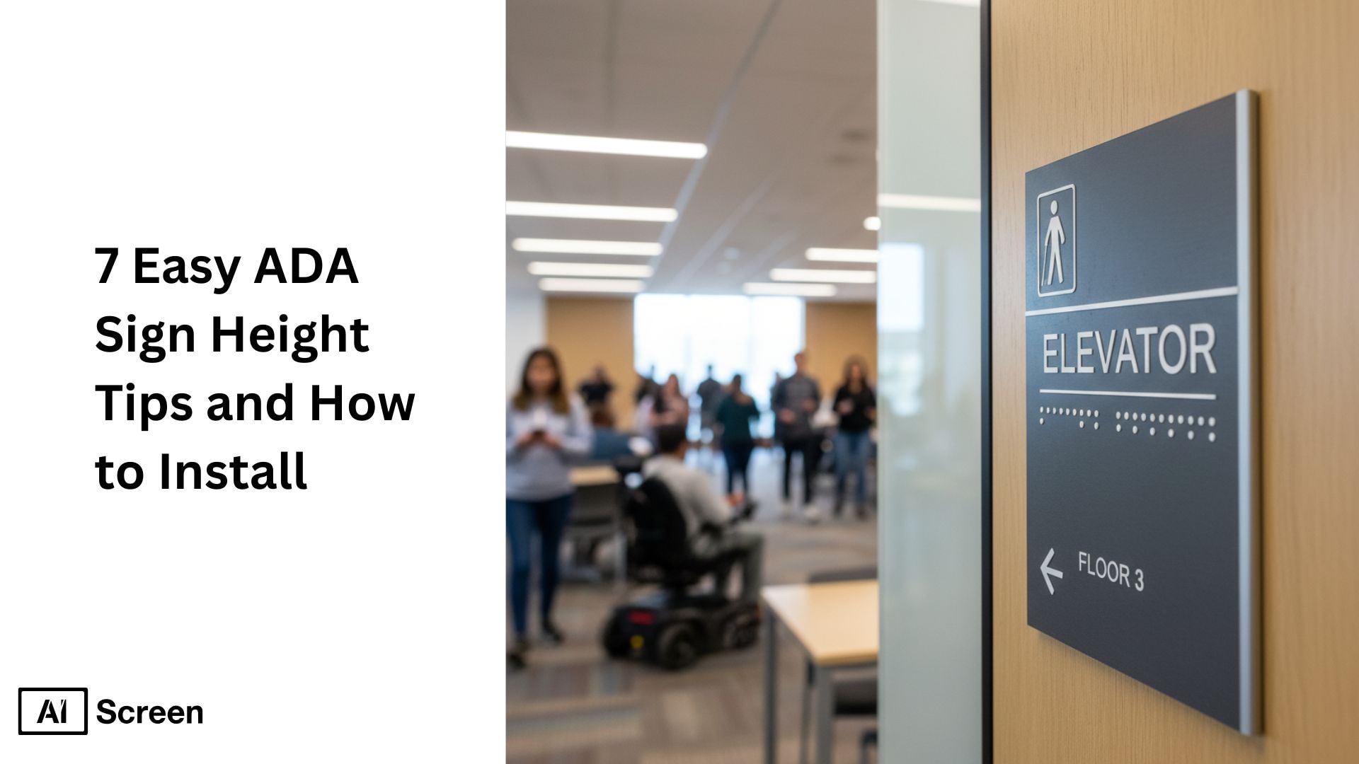 ada sign height measurement