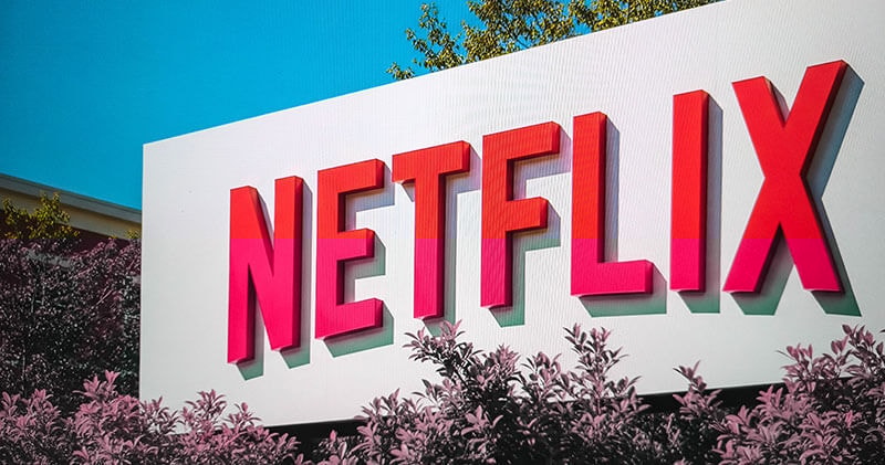 Netflix exterior sign representing why Netflix worked while Quibi did not.