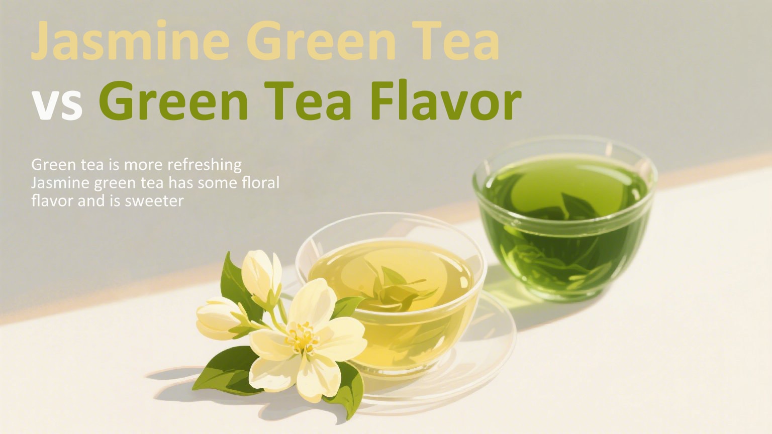 Jasmine Green Tea vs Green Tea Flavor