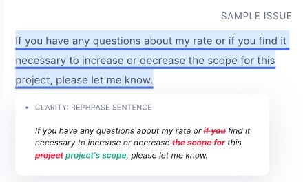 Sentence rewrites