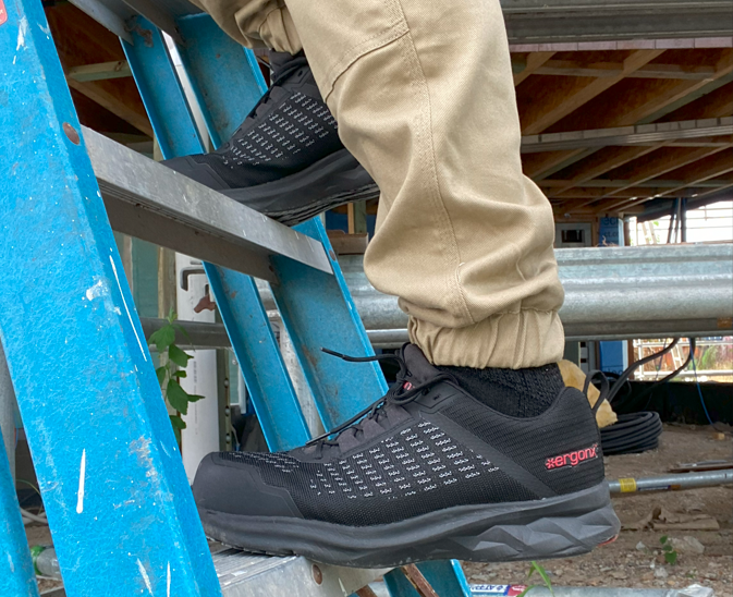 A composite toe cap is a lighter alternative to a steel cap.  Work boots in Australia and work shoes must pass the Australian standards testing.