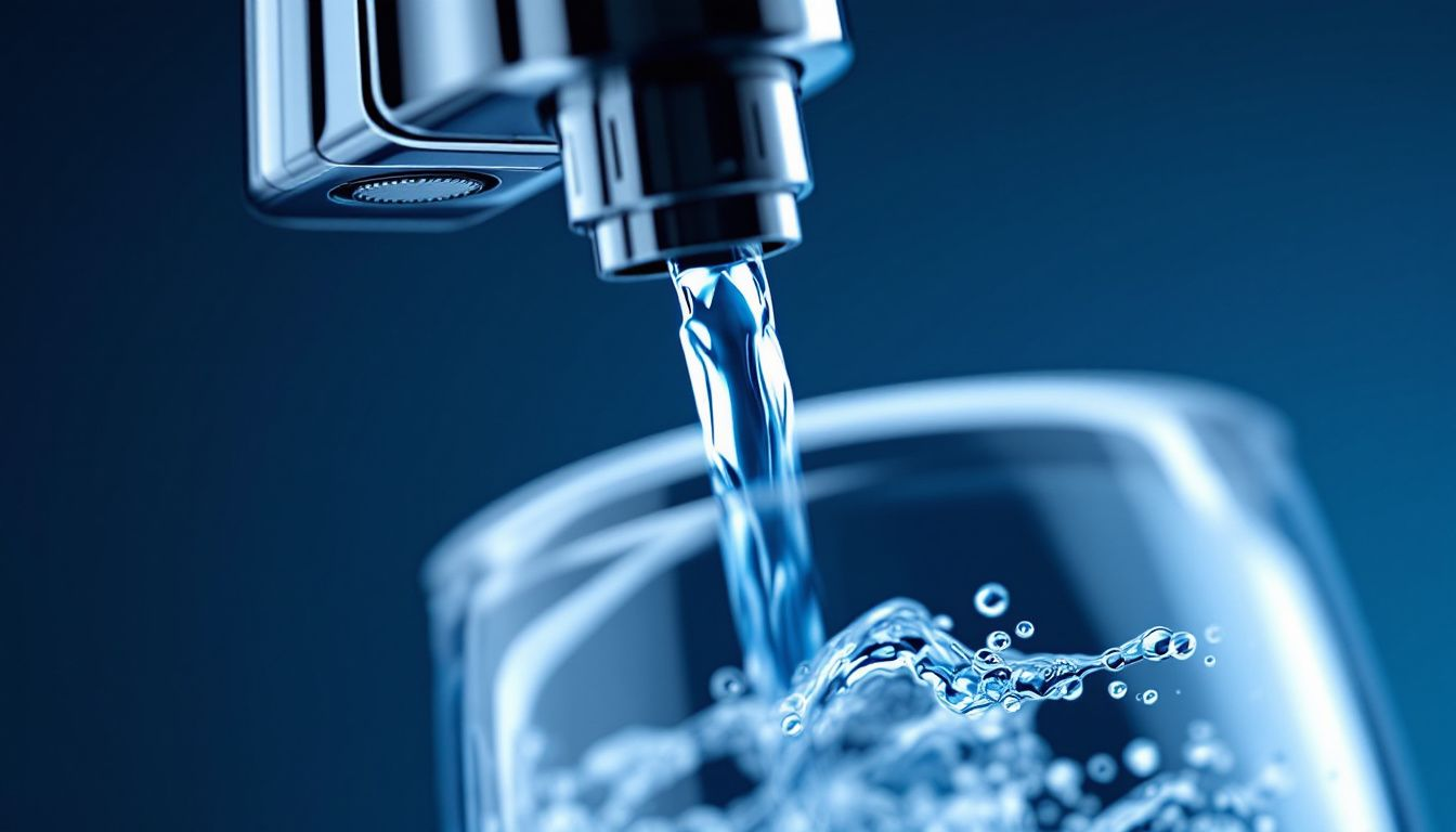 A close-up of a humidification system being filled with distilled water.