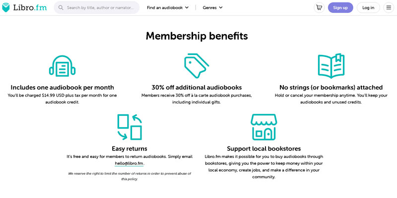 Libro membership benefits